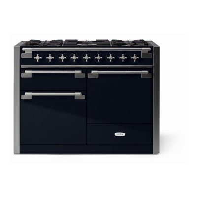 AGA Elise 48"W. 6 Cu.Ft. Freestanding Duel Fuel Convection Range with Brushed Nickel Trim