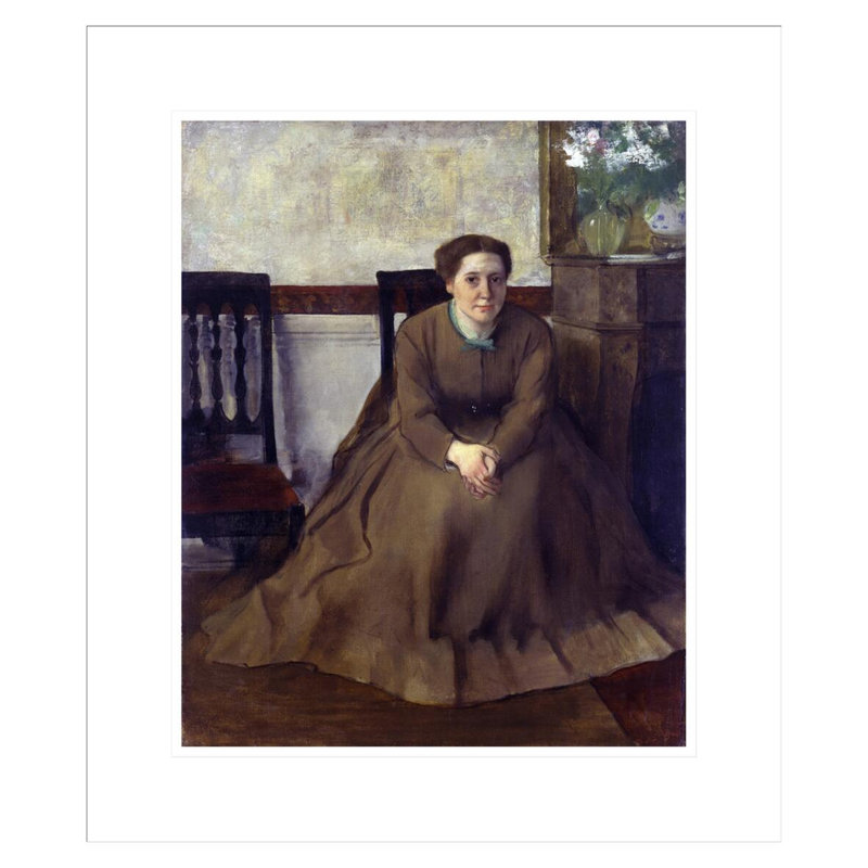 «Victoria Dubourg» par Edgar Degas, impression giclée encadrée, H 20,64 po x l 17,75 po