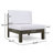 5-PIECE V SHAPE SOFA SET, WHITE