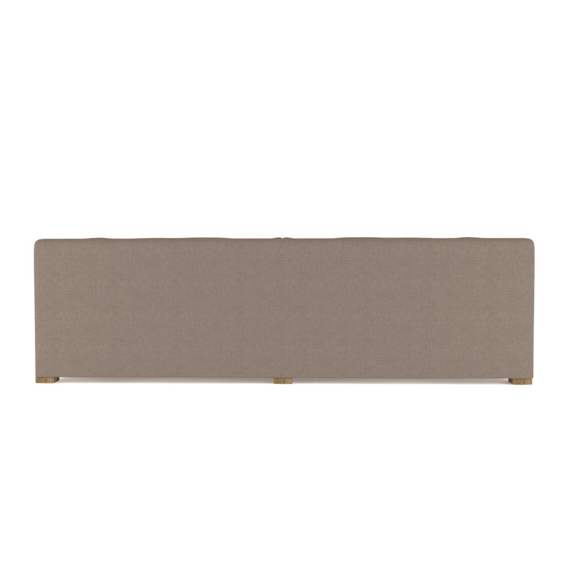 Crosby Slope Arm Sofa, Box Weave Linen Pumice, 32.5" H x 120" W x 38" D, Weathered