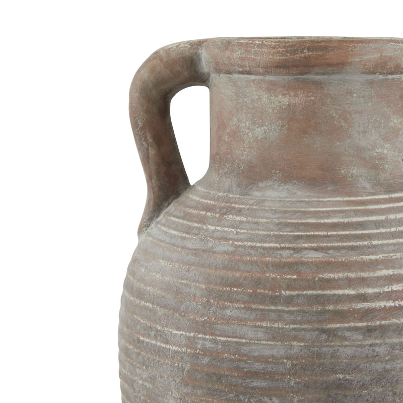 Catheline Handmade Ceramic Table Vase, Brown, 42cm H x 26cm W x 26cm D