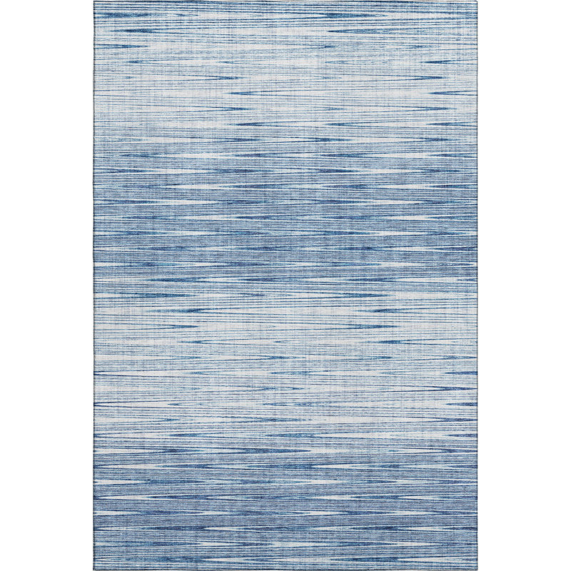 Premium Machine Washable Prisco Blue Rug, Rectangle 2'6" x 3'10"