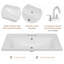 Bathroom Vanity With Sink, Modern Bathroom Cabinet With Shelf, Doors And Drawer
