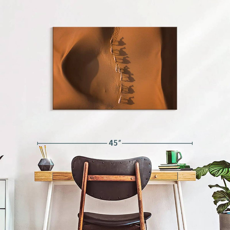 Alvord désert chameau ombres, H 24 po x l 36 po