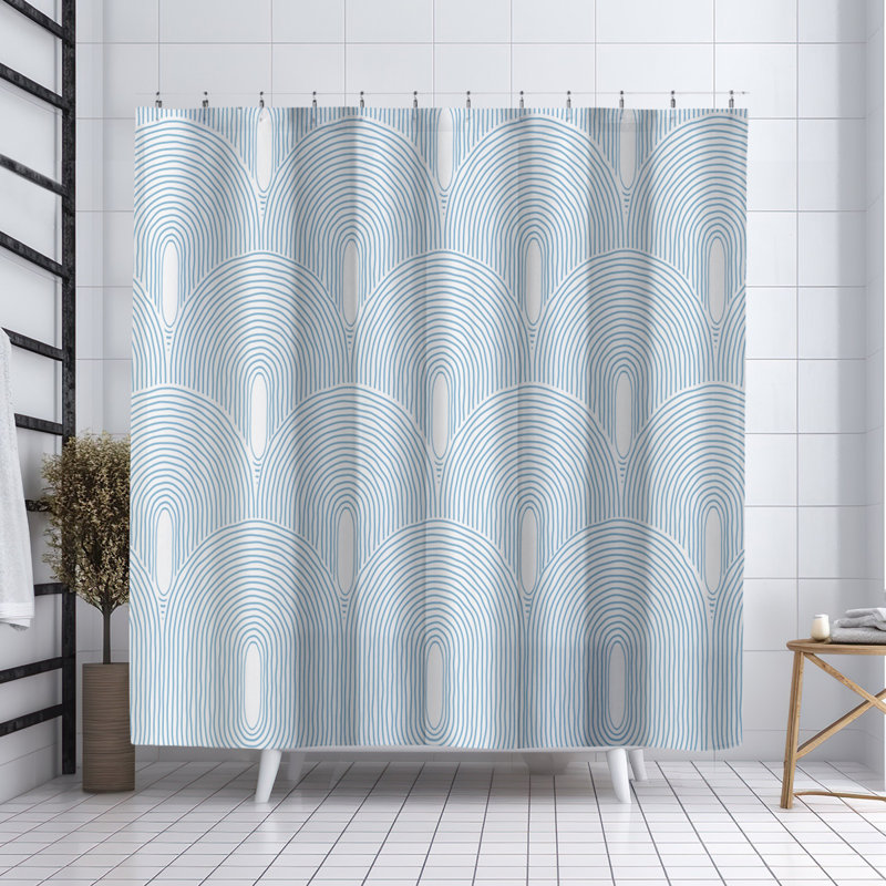 Coco Shower Curtain, Blue