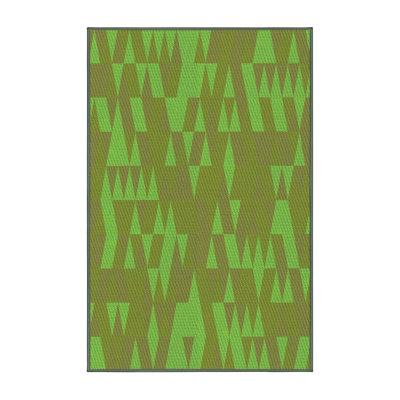 Tapis 100% à motifs lavables à la machine 2989 - Pat70-GRN