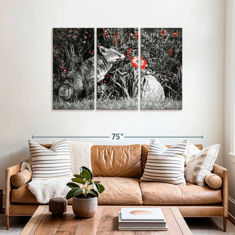 Brampt Red Fox Garden Pop, 36" H x 57" W