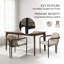 Ensemble de 2 chaises de salle à manger avec cadre en fer Modern Modern-854188152