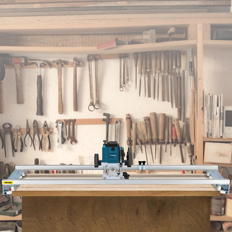 Router Sled, 60 inches / 152.4cm Width, Slab Guide Jig for Woodworking