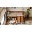 Structure de lit simple avec tablette de rangement-1687504