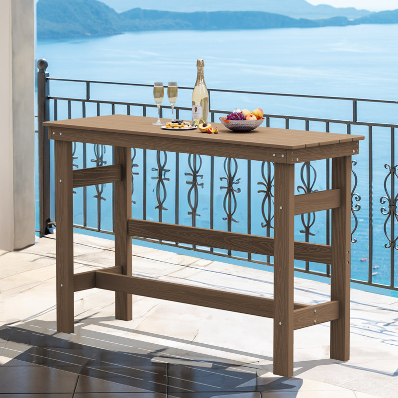 Raise Rectangular Outdoor Table, Black