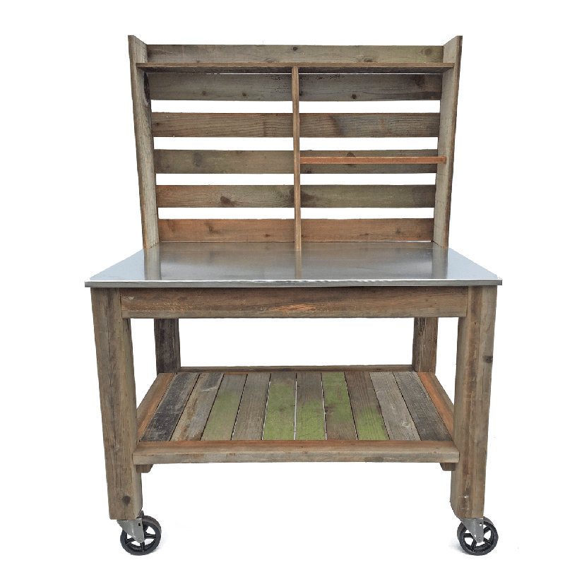 Ascencio Rectangular Metal Outdoor Buffet & Console Table