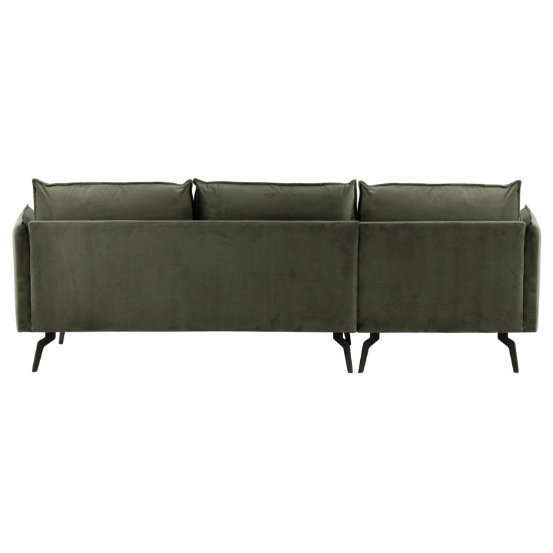 Celestial 2 Seater Corner Sofa, Dark Grey, Left Hand Facing
