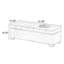  Banc de rangement rembourré beige en polyester avec banc d'entrée-1992435334-2007273911