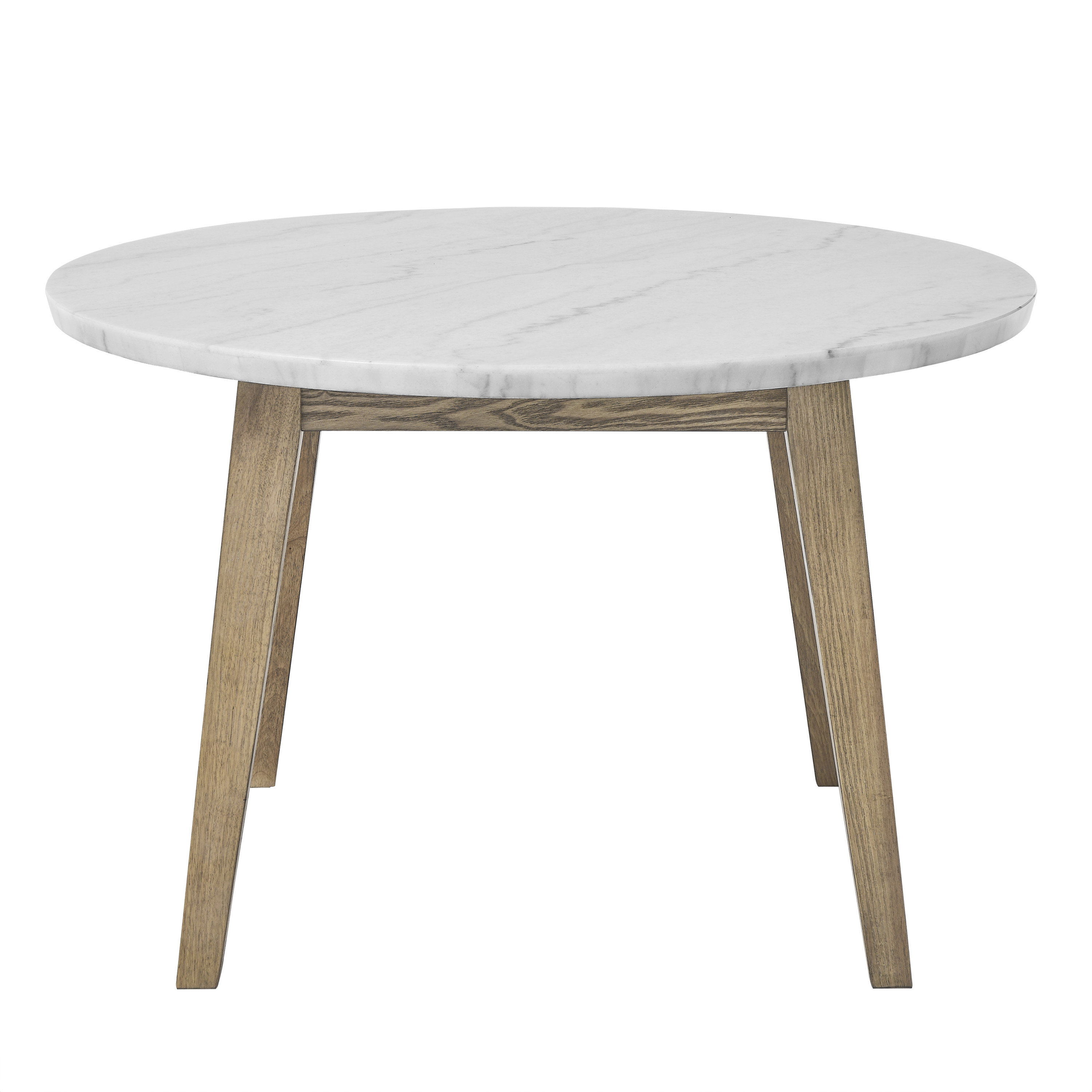 George Oliver Kovil 48" Round Solid Marble Top Dining Table & Reviews ...