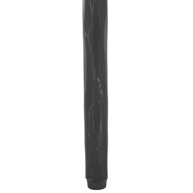 Banc rembourré Poviones Boucle, H 20 po x l 36 po x P 16 po, Noir