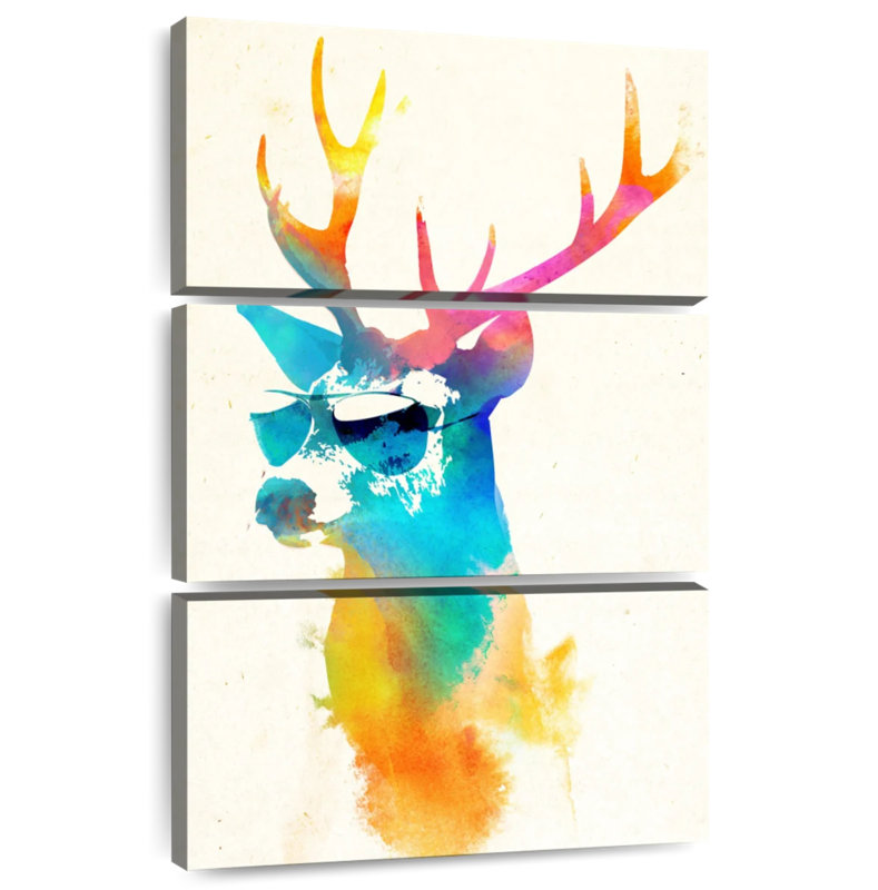 Brampt ensoleillé cerf, H 45 po x l 28 po
