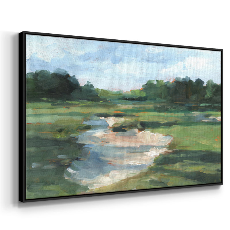 " Golf Course Study I ", Black, 27" H x 41" W x 2" D