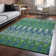 Premium Machine Washable Cerrito Green Rug