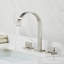 Robinet de salle de bain Waterfall pour robinet de lavabo à 3 trous en nickel brossé