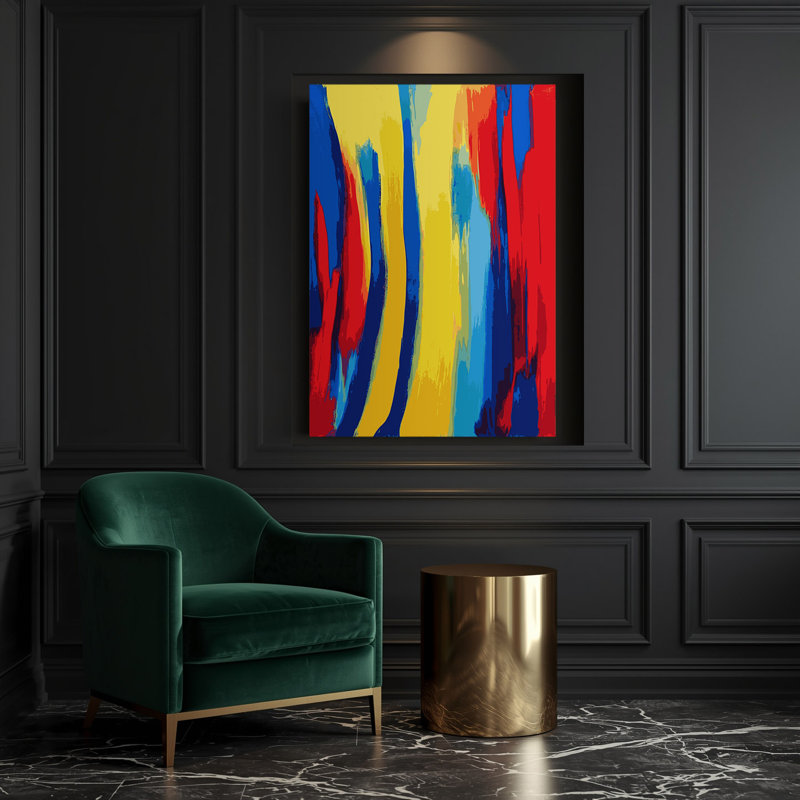 Art abstrait sur toile abstrait, H 24 po x l 20 po