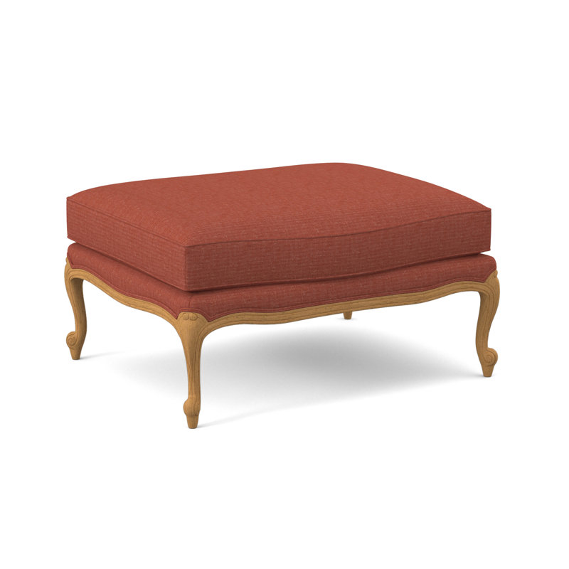 St. Helena Ottoman, Maya Cyan, Amber