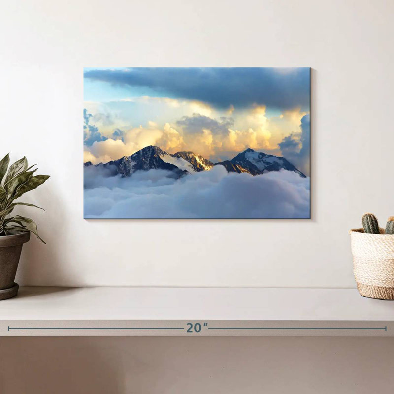 Alvord Alpine Snowy Mountains, 8" H x 12" W