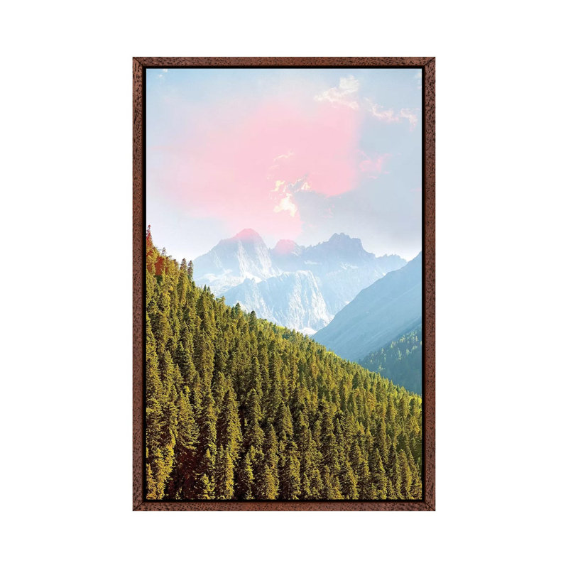 Evergreen 1 Piece Wall Art on Canvas, 66.04cm H x 45.72cm W x 3.81cm D, Classic Brown Wood Framed