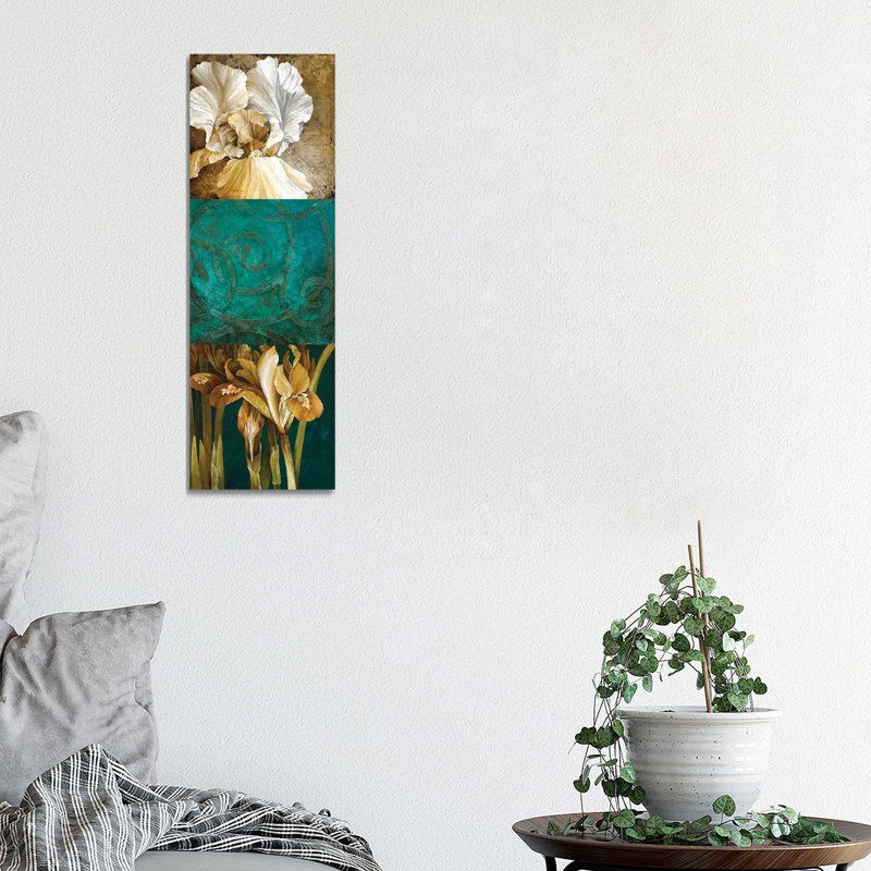 From My Garden II by Linda Thompson - Wrapped Canvas Panoramic Painting, 30.48 cm H x 91.44 cm W x 1.91 cm D