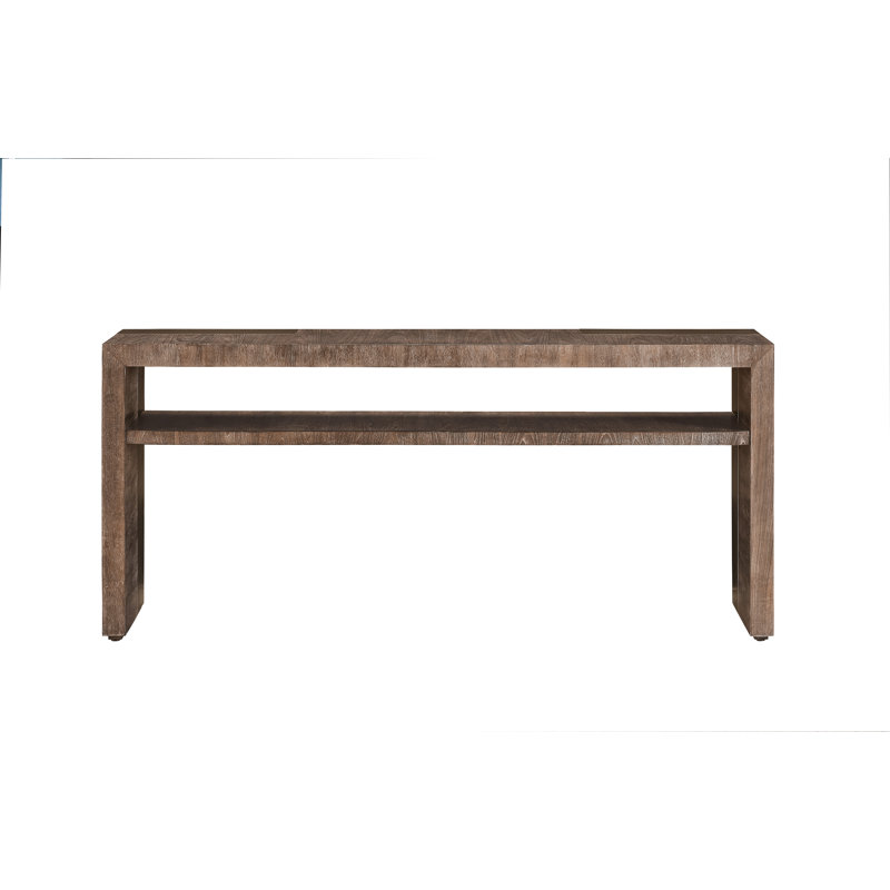 Cortado 72'' Brown Wood and Metal Console Table with Storage