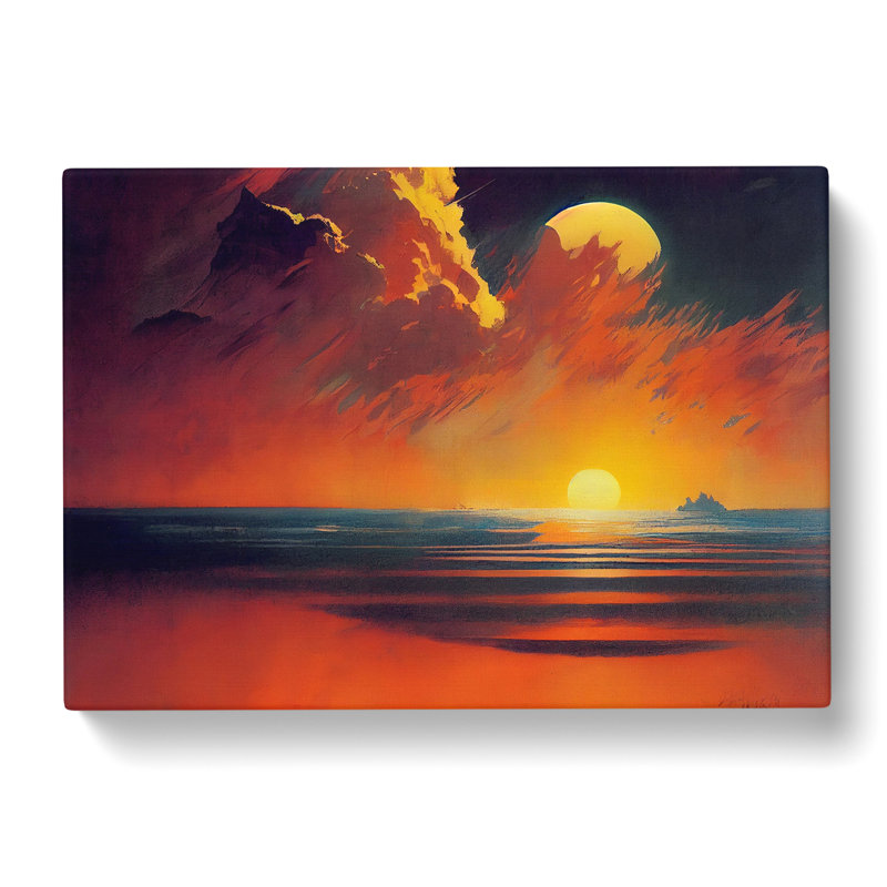 Gorgeous Sunset Seascape - Wrapped Canvas, 35cm H x 50cm W x 3cm D