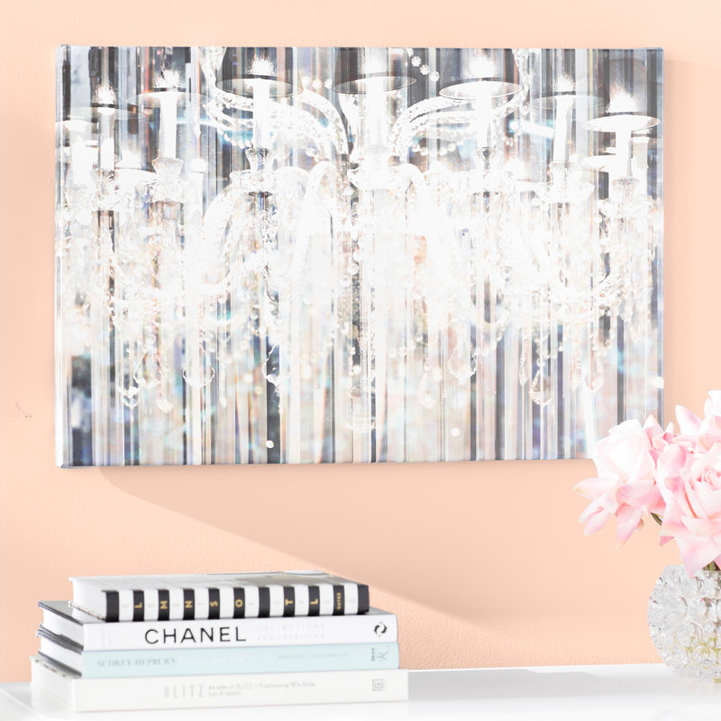 «Diamond Shower», reproduction d'art graphique sur toile tendue, 24 po x 36 po