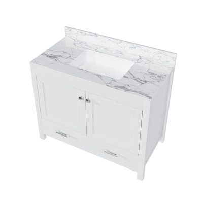Meuble-lavabo simple autoportant 43 po avec lavabo