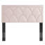 Greta Performance Velvet King/California King Headboard In Dusty Rose-626054564-626054571