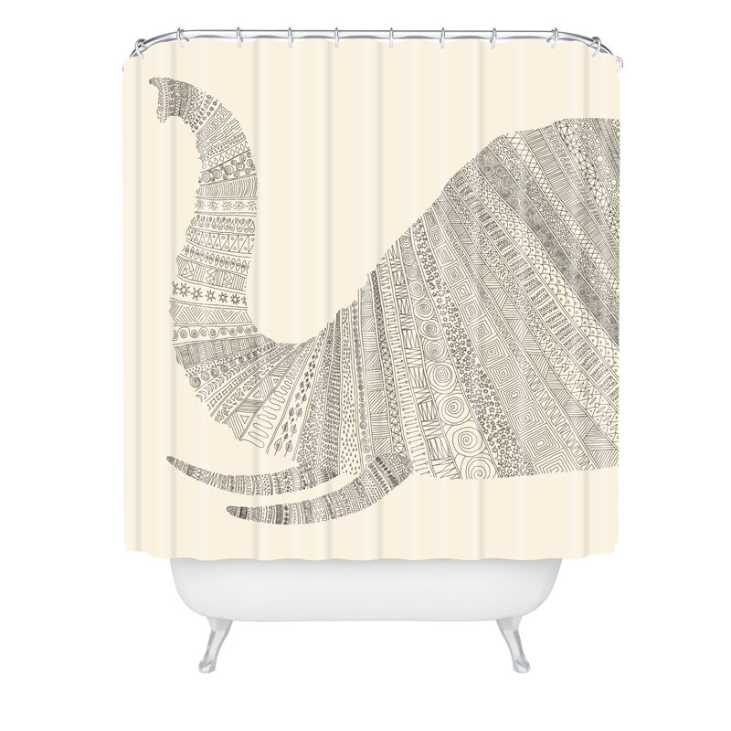 Rideau de douche simple florent bodart éléphant