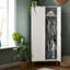 Maya Double Wardrobe - White with Natural-134117013