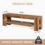 Banc de hall d'entrée en bois 59 "avec tablette de rangement-2101772003