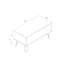 Dufresne Industrial Coffee Table, Open Storage Area & Metal Hairpin Legs-1766814068