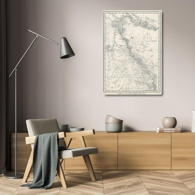 Saville Kent, William Gallery Canvas Art: Chart of the Great Barrier Reef Area of Australia 1893