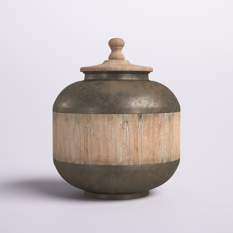 Pot de rangement, H 14,15 po x l 11,6 po x P 11,65 po