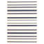 Ensemble de tapis rayés bleu / ivoire-612858053