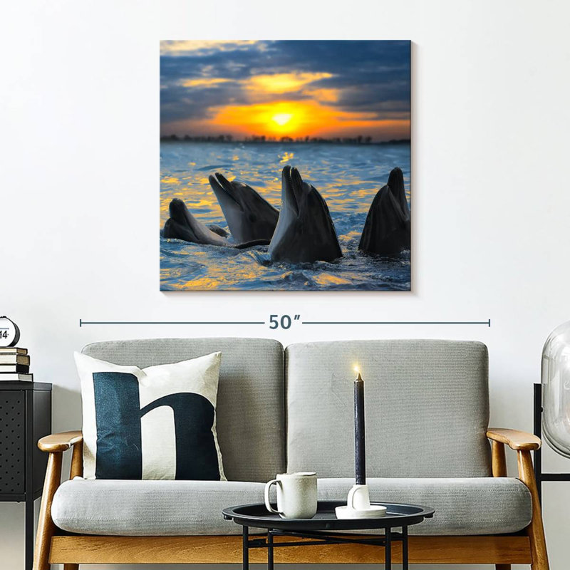 Brampt Grand Cayman Dolphins, 30" H x 30" W