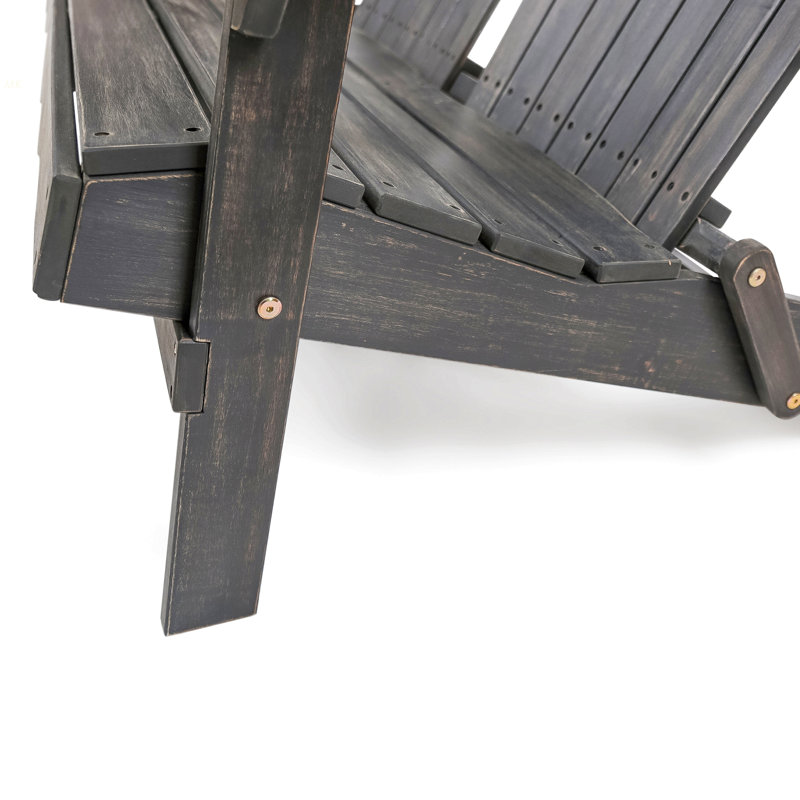 MALIBU ADIRONDACK LOVESEAT, Dark Gray