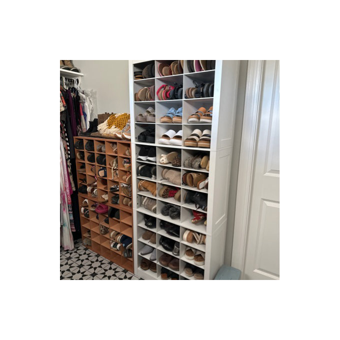 Ivy Bronx Shoe Storage Cabinet, 36 Pairs Free Standing Closet