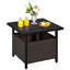 Outdoor Wicker Bistro Table