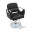 Fauteuil de salon noir, fauteuil de coiffeur rotatif à 360 °, fauteuil de coiffeur à hauteur réglable hydraulique avec pédale, utilisation de salon de coiffure à domicile