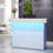 55-Inch White Rectangle Manufactured Wood Reception Desk With Light and 2 Grommets-2125921475