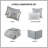 6 Piece Cotton Comforter Set Grey