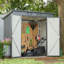 Remise de rangement extérieure 6 x 4 pi, remise à outils toutes saisons pour jardin, cour, pelouse, noir