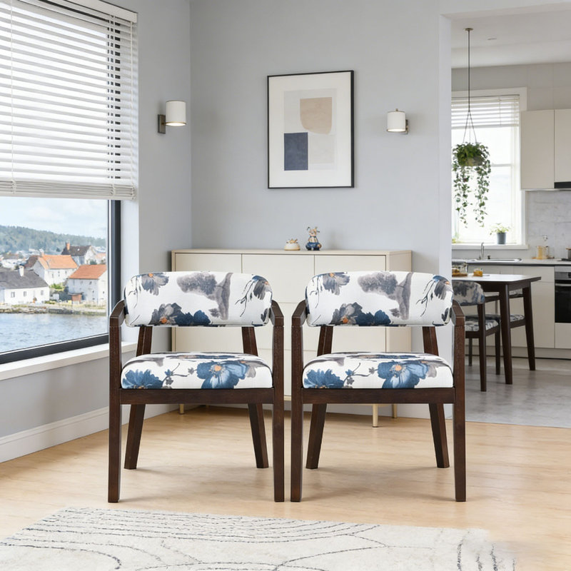 Chaise avec accoudoirs de salle à manger, Espresso